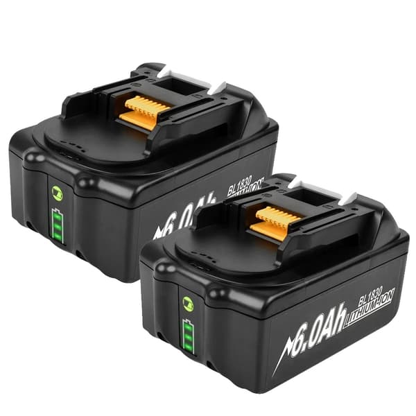 Uppladdningsbart batteri, 6,0Ah eller 9,0Ah kapacitet, 18V spänning,2ST 6.0Ah Batteri