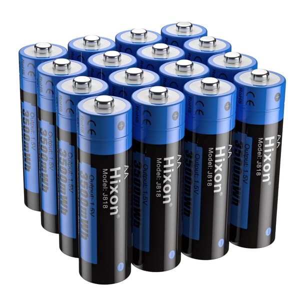 AA genopladeligt lithium-ion batteri, 3500mWh kapacitet, hurtig opladning,16 stk batteri, 1,5V