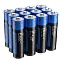 Miniatyrbillede 2 af 2: AA genopladeligt lithium-ion batteri, 3500mWh kapacitet, hurtig opladning,12 stk batteri, 1,5V