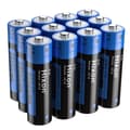 Miniatyrbillede 1 af 2: AA genopladeligt lithium-ion batteri, 3500mWh kapacitet, hurtig opladning,12 stk batteri, 1,5V