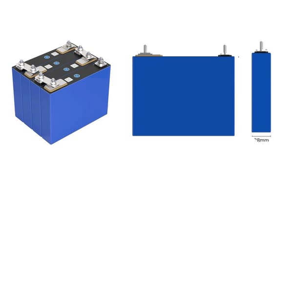 LiFePO4-batteri, 52Ah kapacitet, 3000+ opladningscyklusser,4STK 3.2V 50AH
