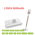 Miniatyrbillede 2 af 2: Erstatningsbatteri til Dreame støvsuger, 3500/4000mAh kapacitet, kompatibel med V8 V9 V9P XR V10 VVN3 VVN4,1 PAKKE 4000mAh
