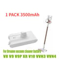 Miniatyrbild 2 av 2: Ersättningsbatteri för Dreame Dammsugare, 3500/4000mAh kapacitet, kompatibelt med V8 V9 V9P XR V10 VVN3 VVN4,1 PACK 3500mAh