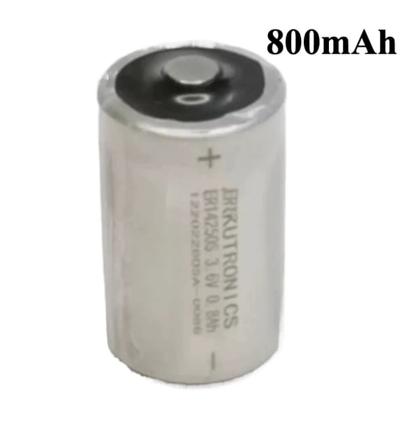 ER14250S Lithiumbatteri, 800mAh kapacitet, genopladelig, 3.6V spænding,ER14250S