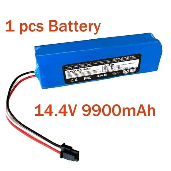Genopladeligt Li-ion batteri, 6800mAh kapacitet, 14.4V spænding,14,8V, 1 stk 9900mAh