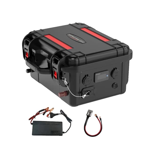 LiFePO4-batteri, 100Ah/120Ah kapacitet, Bluetooth-aktiverad,120Ah Batteri