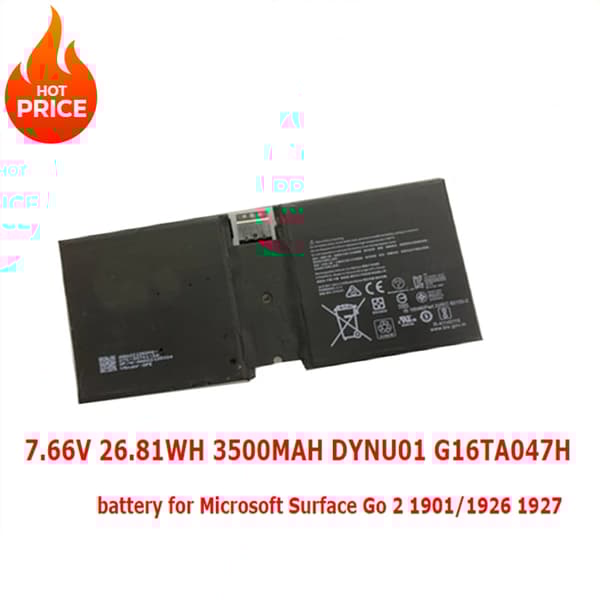 DYNU01 Laptopbatteri, 3500mAh kapacitet, 7.66V spænding, Li-Polymer type