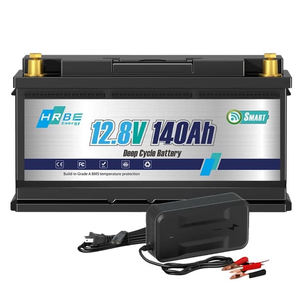 LiFePO4-batteri, 140Ah kapacitet, IP65 vandmodstand,1PC 100AH Ingen BT