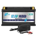 Miniatyrbillede 1 af 2: LiFePO4-batteri, 140Ah kapacitet, IP65 vandmodstand,1PC 100AH Ingen BT