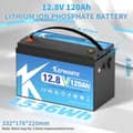 Pikkukuva 2 / 2: 12V Litiumioni Fosfaattipatteri, 135Ah Kapasiteetti, Bluetooth-yhteensopiva,12V 135AH Älykäs