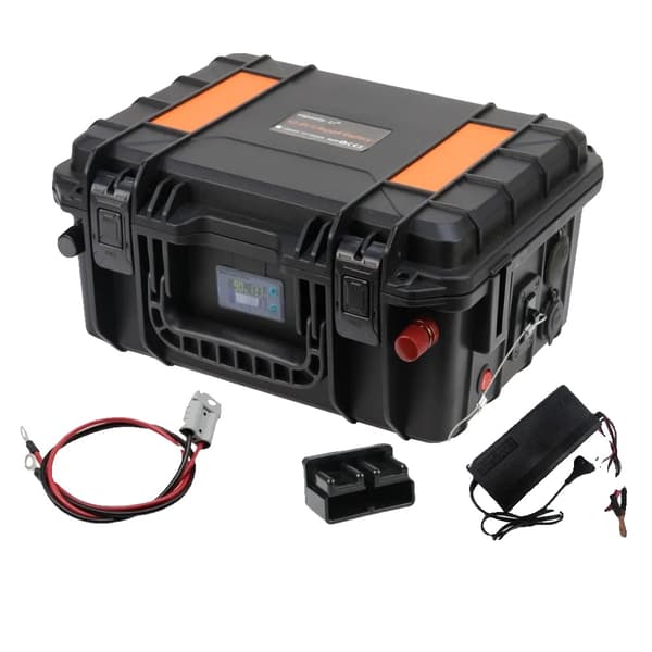 12V LiFePO4-batteri, 100AH kapacitet, vandtæt kasse,CS120AH lifepo4 PD