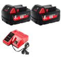 Miniatyrbillede 1 af 2: Batteripakke, 8000mAh, CE-certificeret,2X8000mAh2X4AOplader