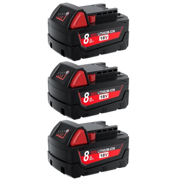 Batteripakke, 8000mAh, CE-certificeret,3Pcs 8000mAh