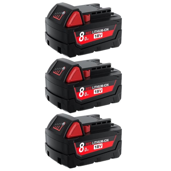 Batteripakke, 8000mAh, CE-certificeret,3Pcs 8000mAh