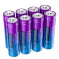 Miniatyrbillede 1 af 2: Pallus AA Genopladelige Li-ion Batterier, 3500mWh Kapacitet, Hurtig Afladning 3A,1,5V, 8 stk AA