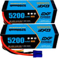 Pikkukuva 1 / 2: DXF Lipo-akku, 5200mAh kapasiteetti, 14.8V jännite,2PCS4S520080CEC5