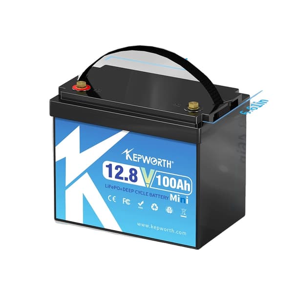 12V 100Ah LiFePO4-batteri, 1280Wh energikapacitet, lang cykluslevetid,12V 100AH 260mm BT