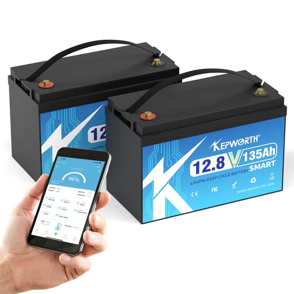 12V 135AH Lithiumbatteri, Bluetooth BMS, Bredt driftstemperaturområde,12V 135AH Bluetooth