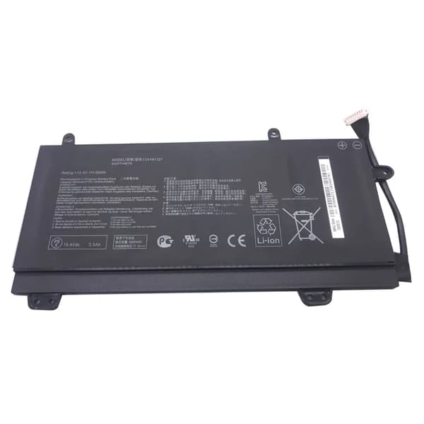 ASUS bærbar computerbatteri, 55WH kapacitet, 15.4V spænding, Li-Polymer teknologi