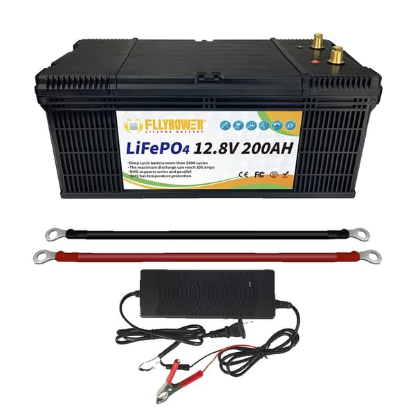 LiFePO4-akku, 12,8 V nimellisjännite, 100 Ah kapasiteetti,12v 200Ah 525mm