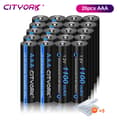 Miniatyrbillede 2 af 2: AAA genopladelige batterier, 1100mAh kapacitet, 20 stk. sæt,20PCS AAA