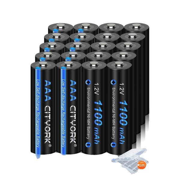 AAA genopladelige batterier, 1100mAh kapacitet, 20 stk. sæt,20PCS AAA