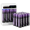 Miniatyrbillede 2 af 2: Li-Ion genopladelige batterier, 3000mWh kapacitet, 2000mA kontinuerlig afladning,1.5V, 16stk Batteri SÆT