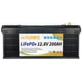 Miniatyrbillede 2 af 2: LiFePO4-batteri, 12,8V, 6000 cyklusliv, indbygget BMS,12V 200A 525mm