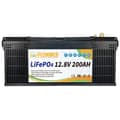 Miniatyrbillede 1 af 2: LiFePO4-batteri, 12,8V, 6000 cyklusliv, indbygget BMS,12V 200A 525mm