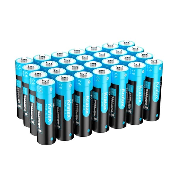 AA genopladeligt batteri, 3500mAh kapacitet, maksimal afladning 2333mA, ladningsstrøm 500mA,28stk batteri, 1.5V