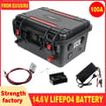 Miniatyrbillede 2 af 2: 12V LifePO4 Batteripakke, 100AH Kapacitet, Letvægtsdesign,12V, 12V HS100AH LIFEPO4