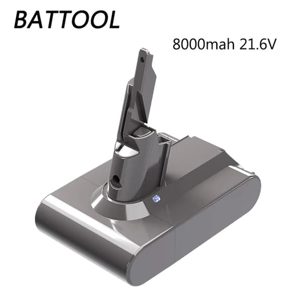 Ersättningsbatteri, 216V kapacitet, kompatibelt med Dyson V7, 8000mah