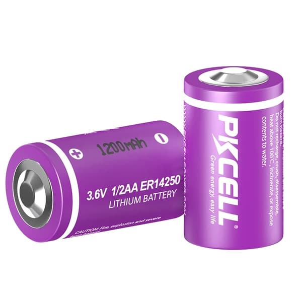 Lithiumbatteri 3,6V, 1200mAh kapacitet, bredt drifts temperaturinterval