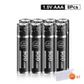Miniatyrbillede 2 af 2: Genopladelige AAA Lithium Ion Batterier, HR3 Li-ion Celler, Smart Oplader Inkluderet, 8 batteri