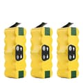 Miniatyrbillede 1 af 2: Ni-MH-batteri til iRobot Roomba, 5000mAh kapacitet, kompatibel med flere modeller,3 stk. 5,0 Ah batteri