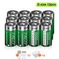 Miniatyrbillede 2 af 2: Genopladeligt Lithium-ion Batteri, USB Opladning, Egnet til Gas Komfur/Vandvarmer, 12PCS batteri
