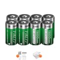 Miniatyrbillede 1 af 2: Genopladeligt Lithium-ion Batteri, USB Opladning, Egnet til Gas Komfur/Vandvarmer, 8PCS batteri