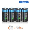 Miniatyrbillede 2 af 2: Genopladeligt C-størrelse batteri, USB-opladning, Lithium-teknologi, 4 Batteri med Kabel