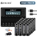 Miniatyrbild 2 av 2: PALO AA uppladdningsbara batterier, 3000mAh kapacitet, NI-MH teknik,20 AA och 1 laddare