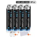 Miniatyrbillede 2 af 2: Genopladeligt AAA-batteri, Høj kapacitet, USB-genopladeligt, 8 stk