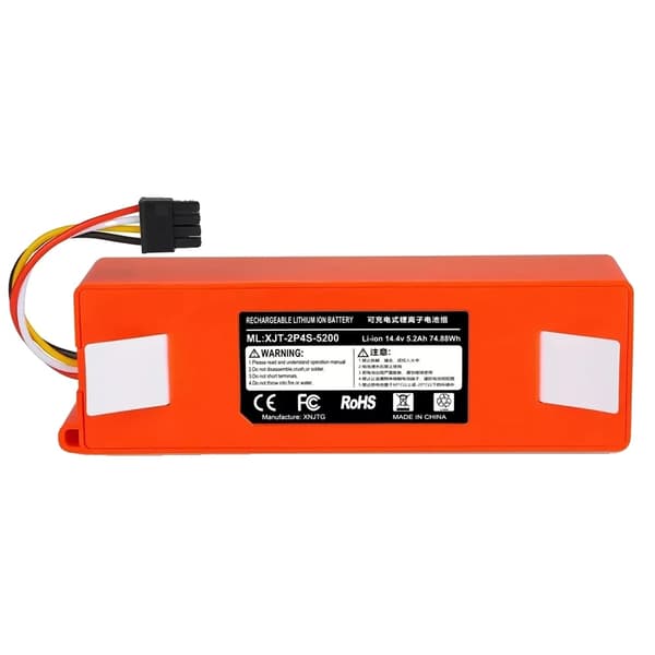 Xiaomi Roborock Reservbatteri, 14,4V, 5200mAh & 6500mAh Alternativ, Lättviktsdesign,5200mAh