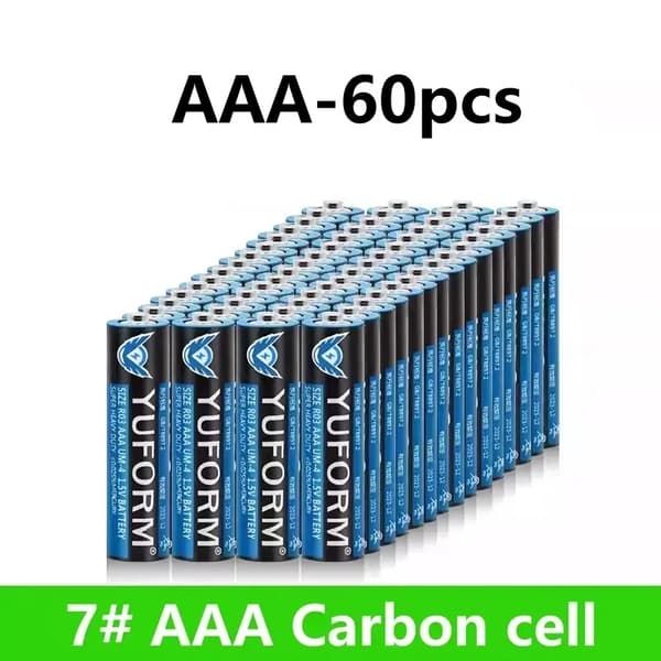 AAA-paristo, 1,5 V, 8800 mAh kapasiteetti, sopii erilaisille elektronisille laitteille,AAA 60KPL