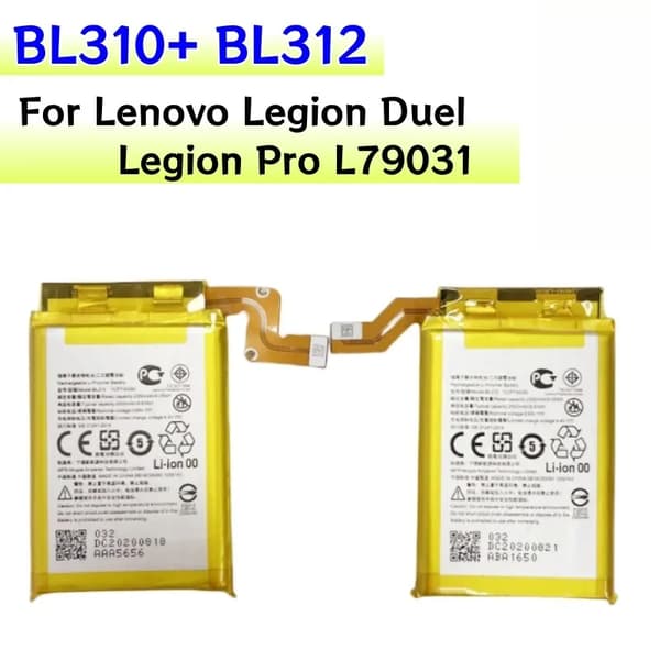 Batteri för Lenovo-enheter, kapacitet 2590mAh, modell BL310 + BL312, kompatibel design,BL310 och BL312