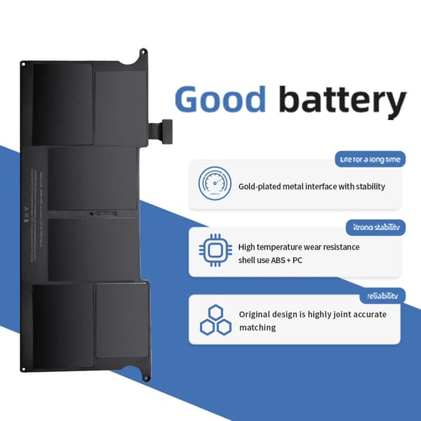 Batteri, 6 celler, CE- og FCC-certificeret, Li-Ion type,A1495