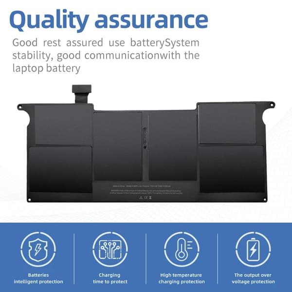 Batteri, 6 celler, CE- og FCC-certificeret, Li-Ion type,A1495
