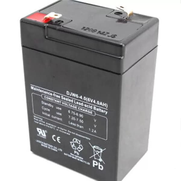 Batteri, 4AH kapacitet, kompakt størrelse,6V