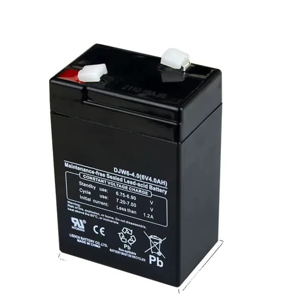 Batteri, 4AH kapacitet, kompakt størrelse,6V