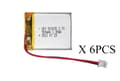 Miniatyrbillede 1 af 2: Lithium Polymer Batteri, 500mAh, 10STK,6 STK, 3.7V
