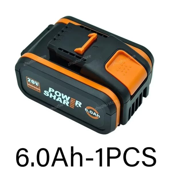 Erstatningsbatteri, 20V, Li-Ion,Worx 6AhX1