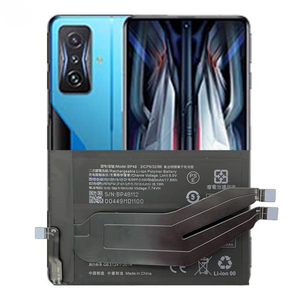 Batteri BP48, 4700mAh kapacitet, CE-certificeret